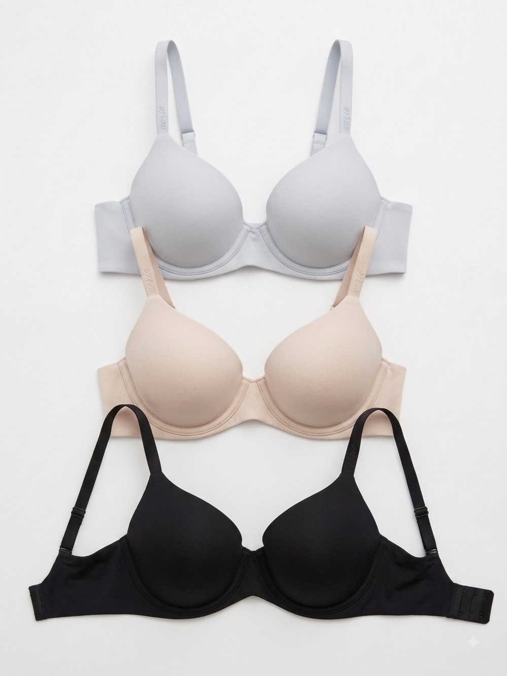Smoothez by Aerie Full Coverage Lightly Lined Bra – 3 Pack, Size 34B